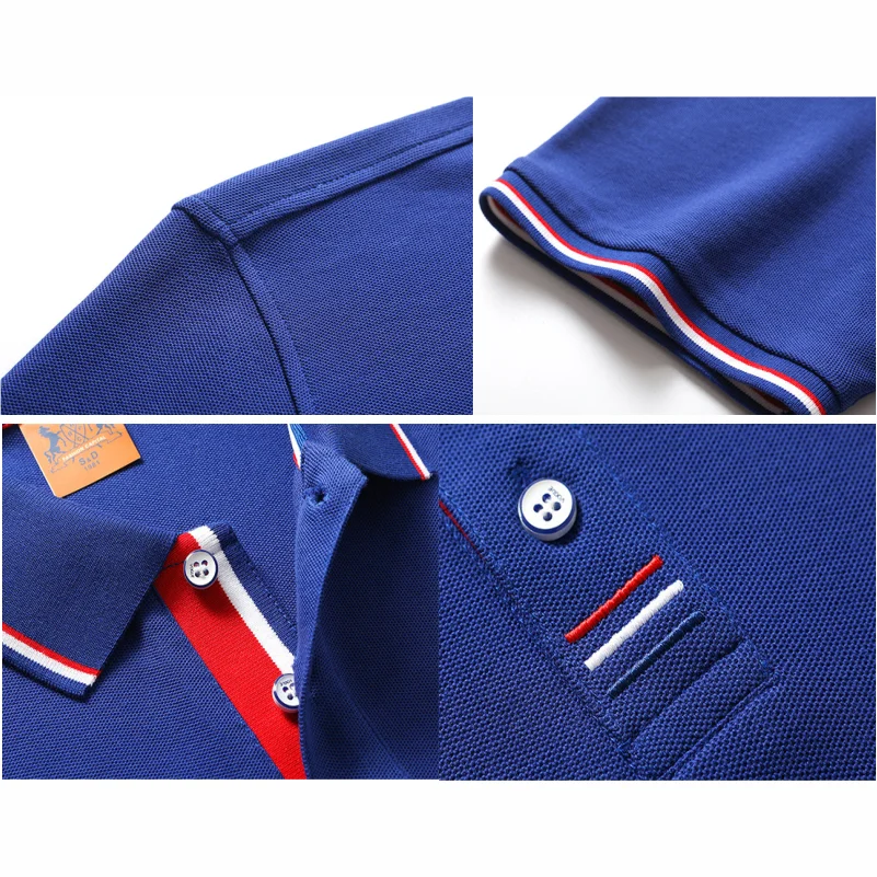 Polo Hombre Casual Color Sólido Manga Corta Transpirable