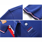Polo Hombre Casual Color Sólido Manga Corta Transpirable