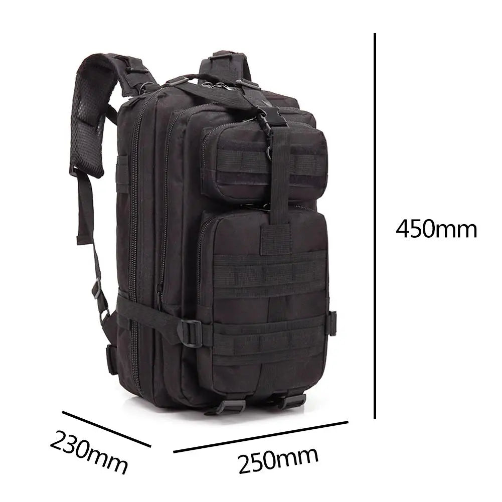 Mochila Estilo Militar 30L Impermeable Oxford Camping Senderismo