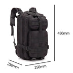 Sac à dos style militaire 30L Imperméable Oxford Camping Randonnée