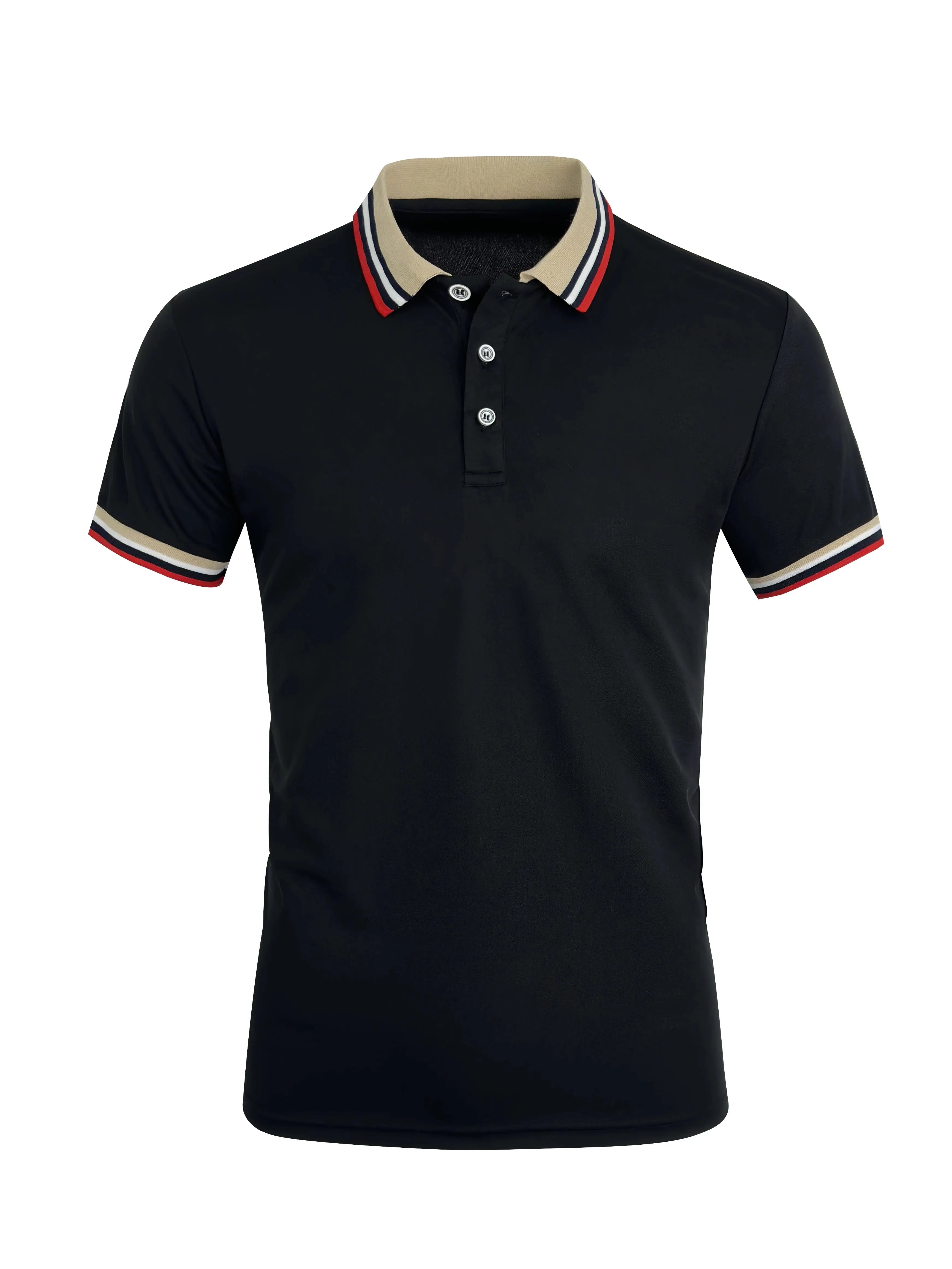 Polo Casual de Hombre Algodón Transpirable Manga Corta