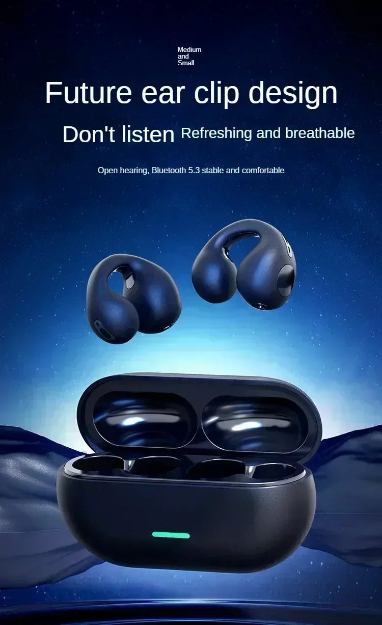 Audífonos T75 Conducción Ósea Bluetooth 5.3 Sonido Calidad