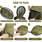 Hamac de camping 2 en 1 avec moustiquaire en nylon ultra-léger