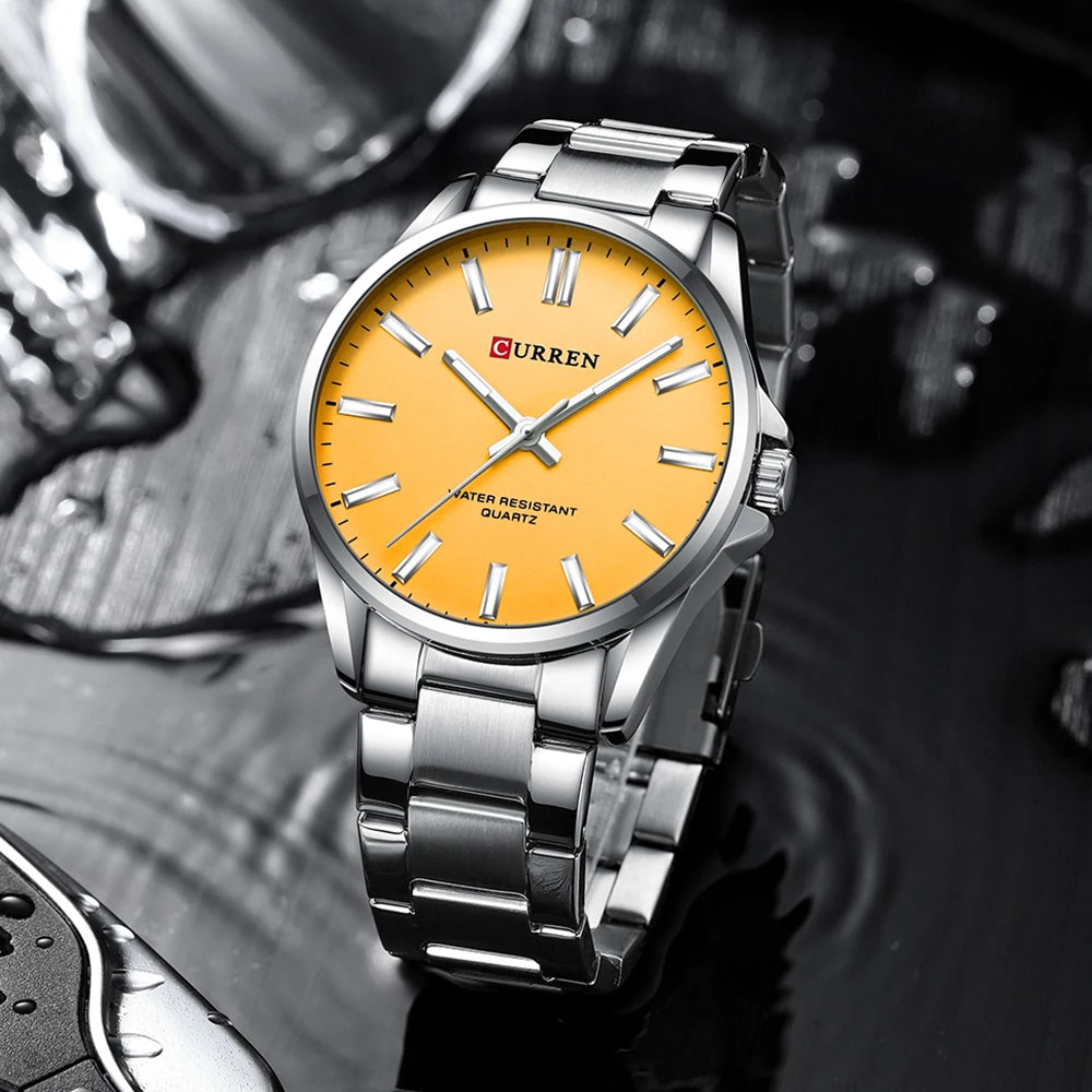 Reloj Hombre Moda Acero Inoxidable Cuarzo Negocios
