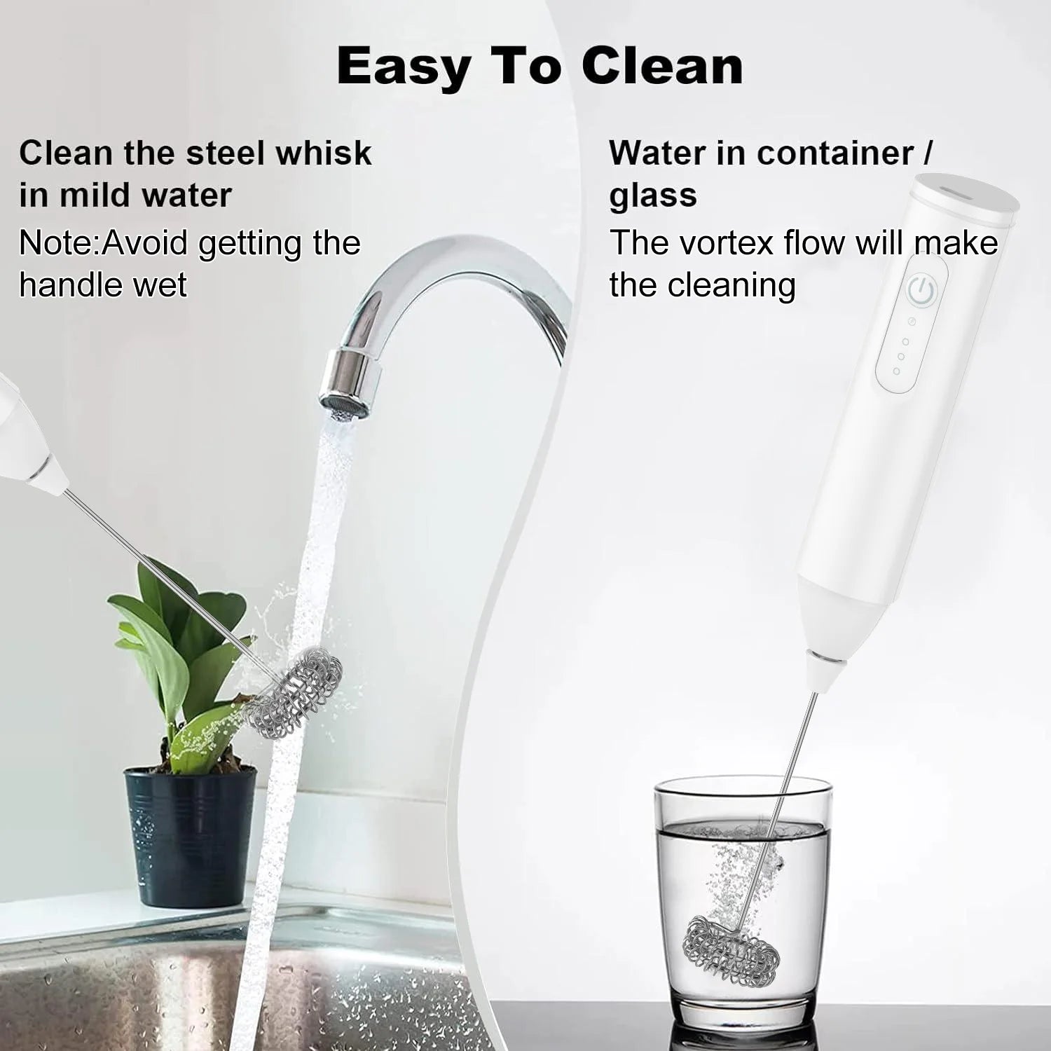 Mini Mesclador de Leche y Cafe