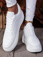Chaussures de sport vulcanisées à lacets antidérapantes