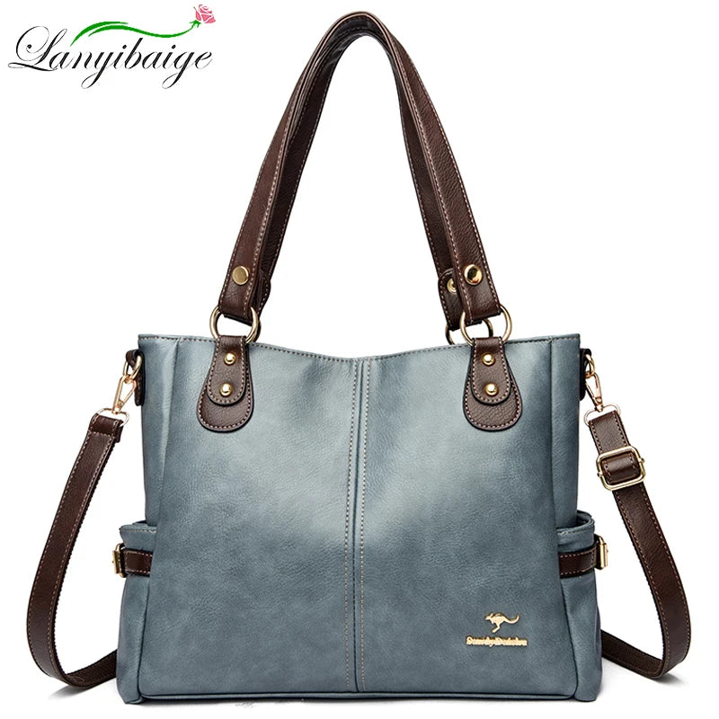 Bolso Lujo Cuero Suave Mujer
