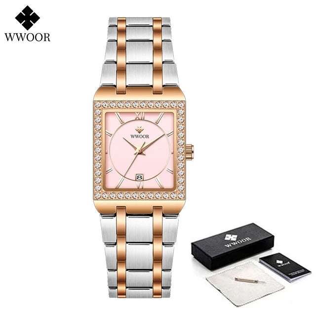 Reloj Damas Wwoor Diamond Lujo