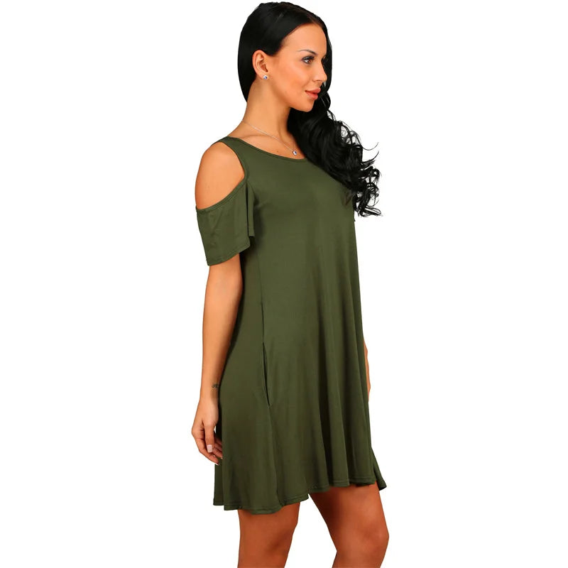 Elegant Vintage Off-the-Shoulder Party Dress