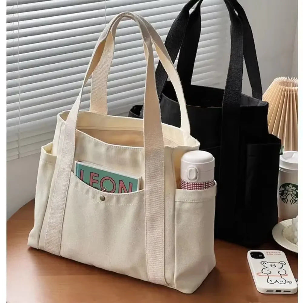 Bolso de Lona Gran Capacidad Para Trabajo y Compras