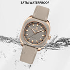 Reloj de Cuarzo NAVIFORCE NF5061 Para Mujer con Esfera Poligonal, Correa de Silicona
