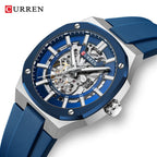 Reloj CURREN 8485 Mecánico Automático Para Hombre, Acero Inoxidable de 41 mm