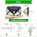 Lampe Solaire LED 100 Projecteurs Pour Jardin avec Capteur