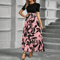 Vestido Elegante Oficina Encaje Cintura Ajustada