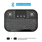 Mini clavier Bluetooth A8 double mode 2.4G rétroéclairé Android TV