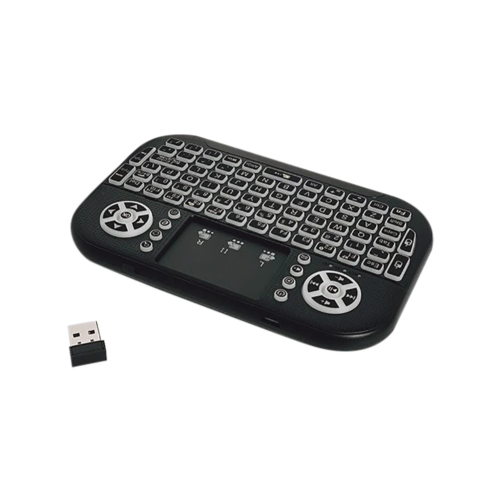 Mini Teclado Bluetooth A8 Modo Dual 2.4G Retroiluminado Androi Tv