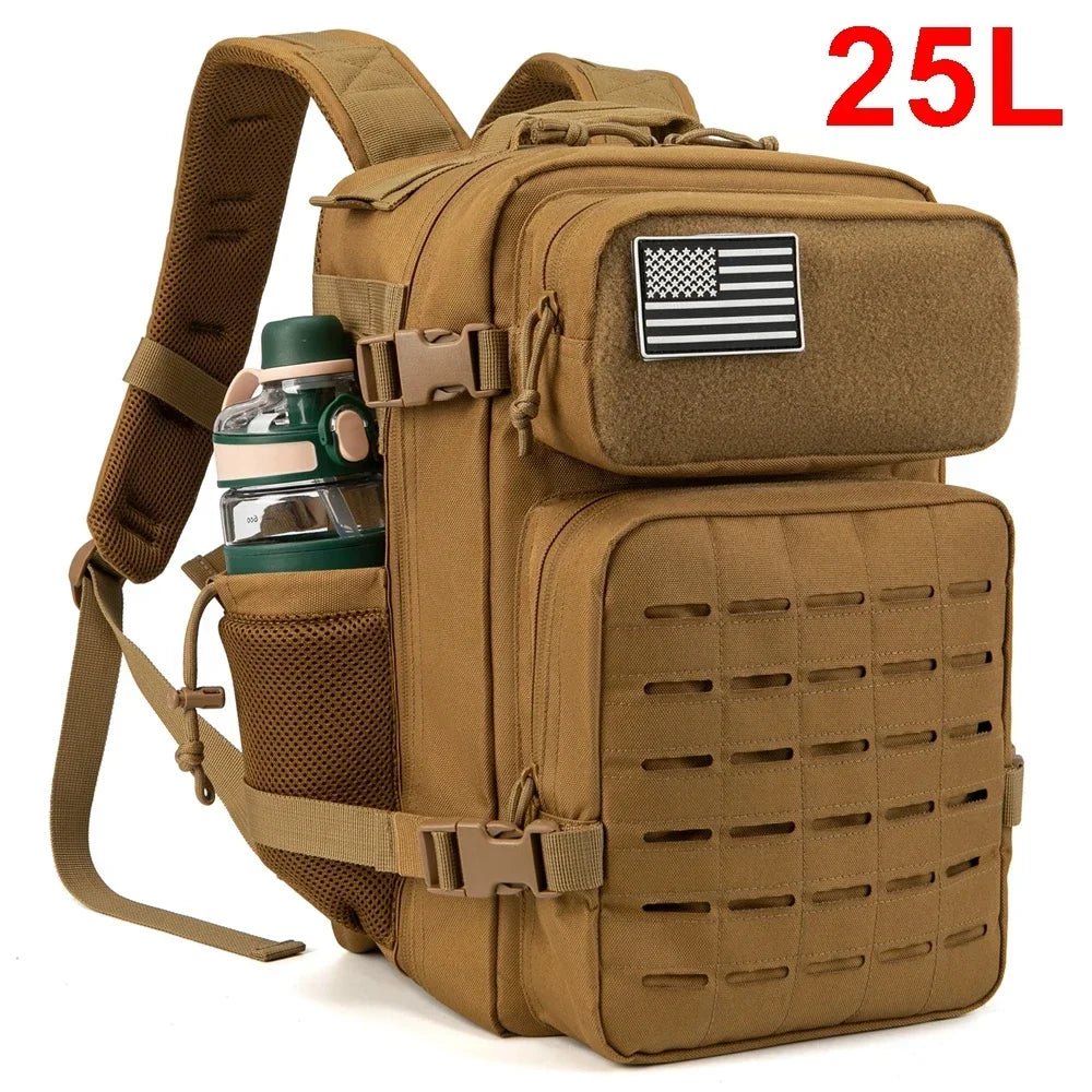 Mochila Táctica 25L MOLLE Outdoor Camping Senderismo