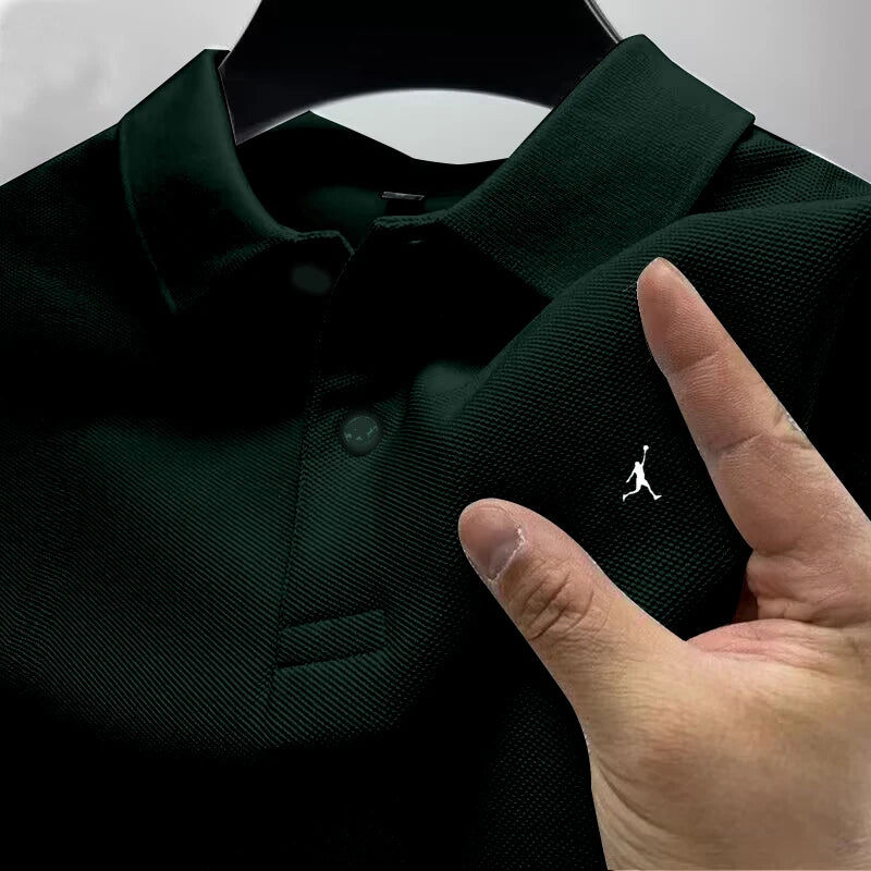 Polo Manga Corta con Cuello Casual y Negocios