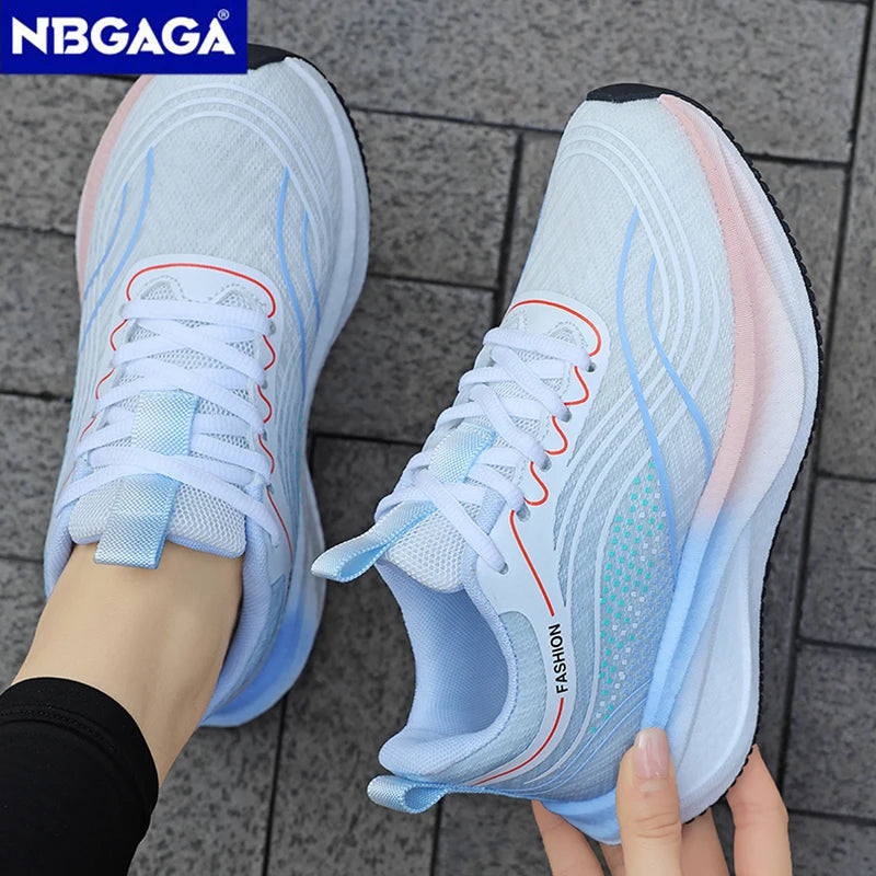 Baskets NBGAGA H607 de sport respirantes à motifs pour femme