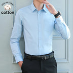 Chemise Homme Manches Longues Formelle Bureau Haute Qualité