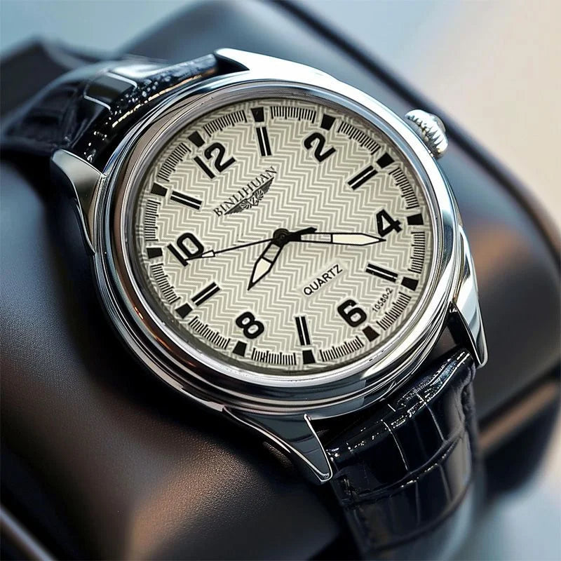 Reloj de Cuarzo Para Hombre WLISTH Estilo Ejecutivo con Caja