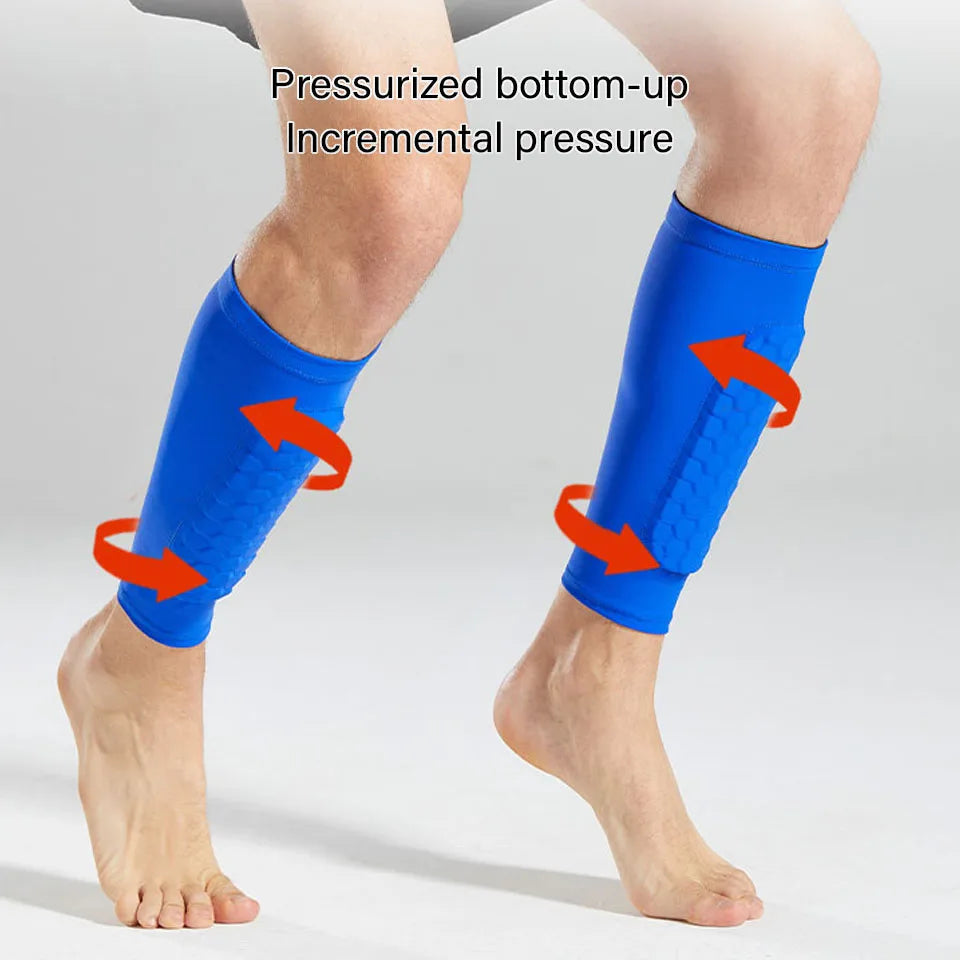 Medias Pantorrilla Antideslizantes Protección para Fútbol