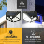 Lampe Solaire LED 100 Projecteurs Pour Jardin avec Capteur