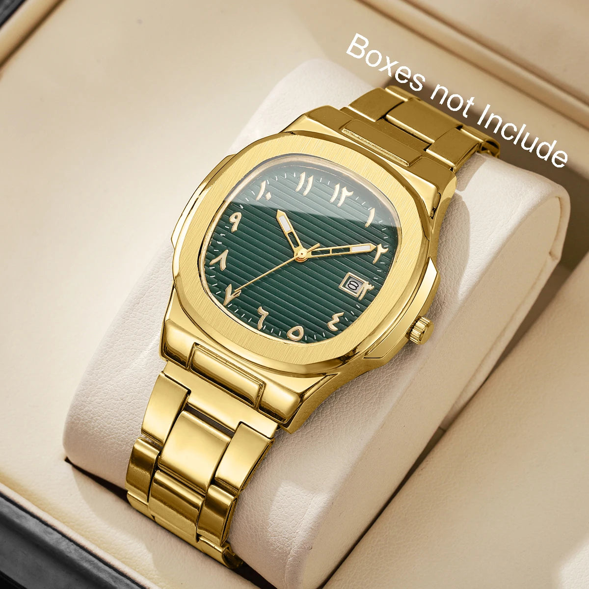Luxury Square Quartz Stainless Steel Watch