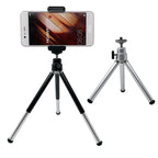 Mini trépied de table pour téléphone et appareil photo avec pince de support