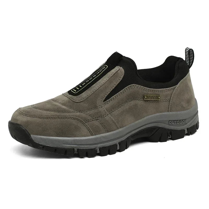 Zapatos de Senderismo Antideslizantes de Cuero para Hombre