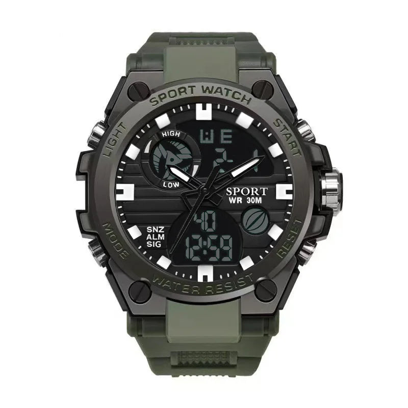 Multifunctional LED Dual Display Watch