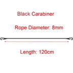 Corde élastique d'extérieur 30-150CM avec crochet noir