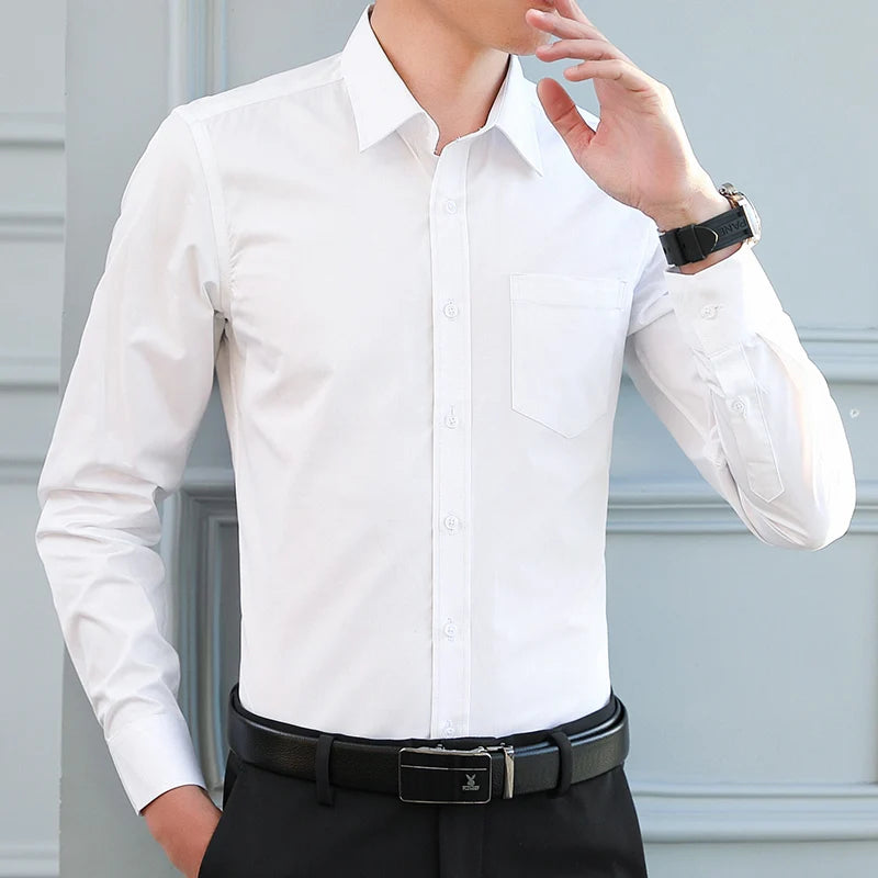 Camisa Hombre Manga Larga Formal Oficina Alta Calidad