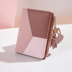 Portefeuille femme en cuir PU avec porte-cartes et porte-monnaie