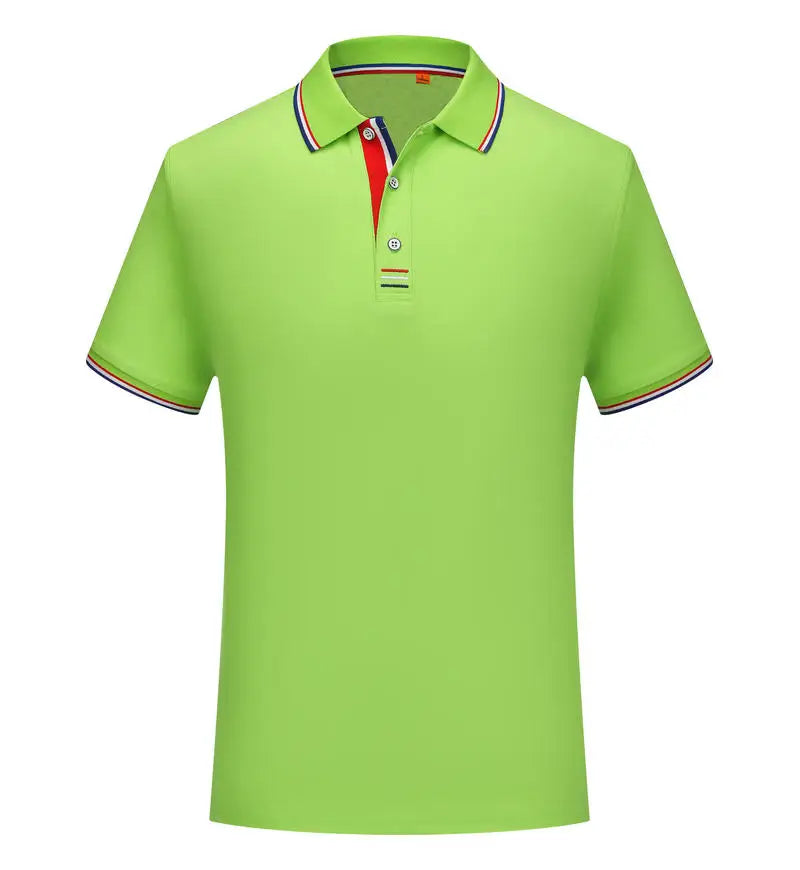 Polo Hombre Casual Color Sólido Manga Corta Transpirable