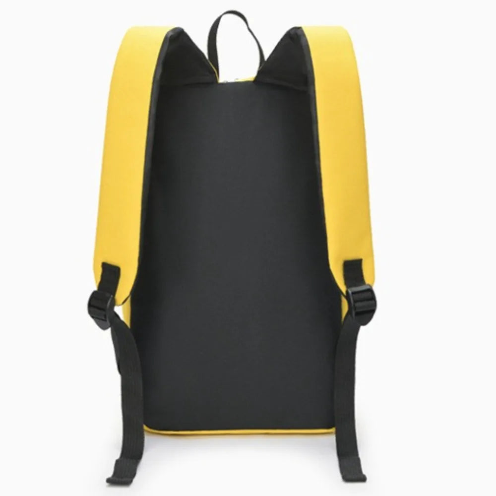 Mochila Pequeña Impermeable Color Sólido Multibolsillos