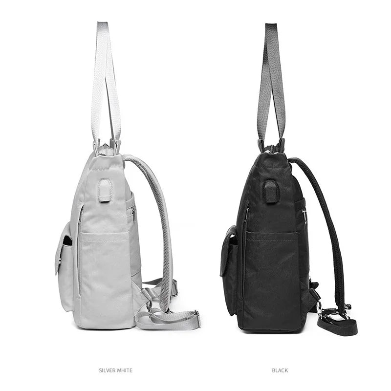 Mochila Para Mujer con Puerto USB Estilo Coreana