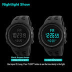 Montre LED militaire sport multifonctionnelle jeune homme