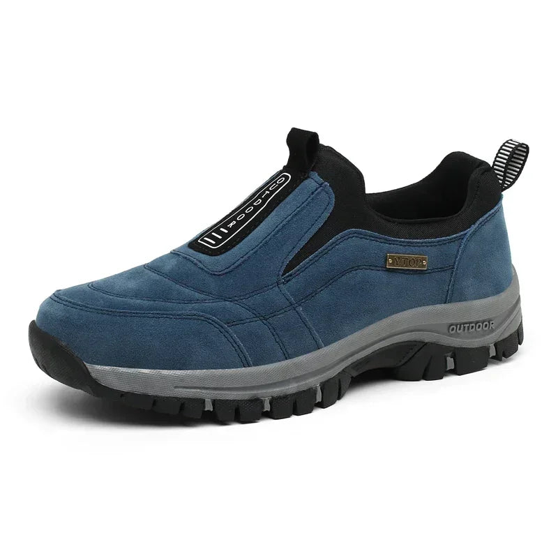 Zapatos de Senderismo Antideslizantes de Cuero para Hombre