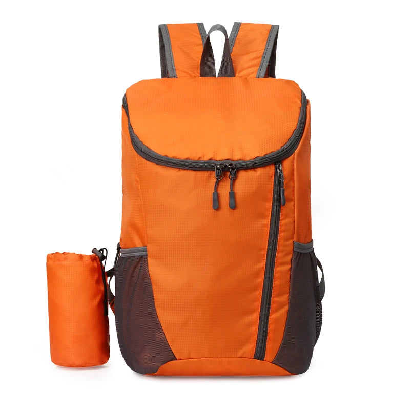 Mochila Plegable Nylon Unisex Minimalista Impermeable Deportes