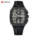 Reloj Deportivo CURREN 8488 de Cuarzo Para Hombre con Calendario, Correa de Silicona