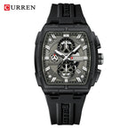 Reloj Deportivo CURREN 8488 de Cuarzo Para Hombre con Calendario, Correa de Silicona
