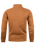Pull Homme Col Roulé Zippé Manches Longues