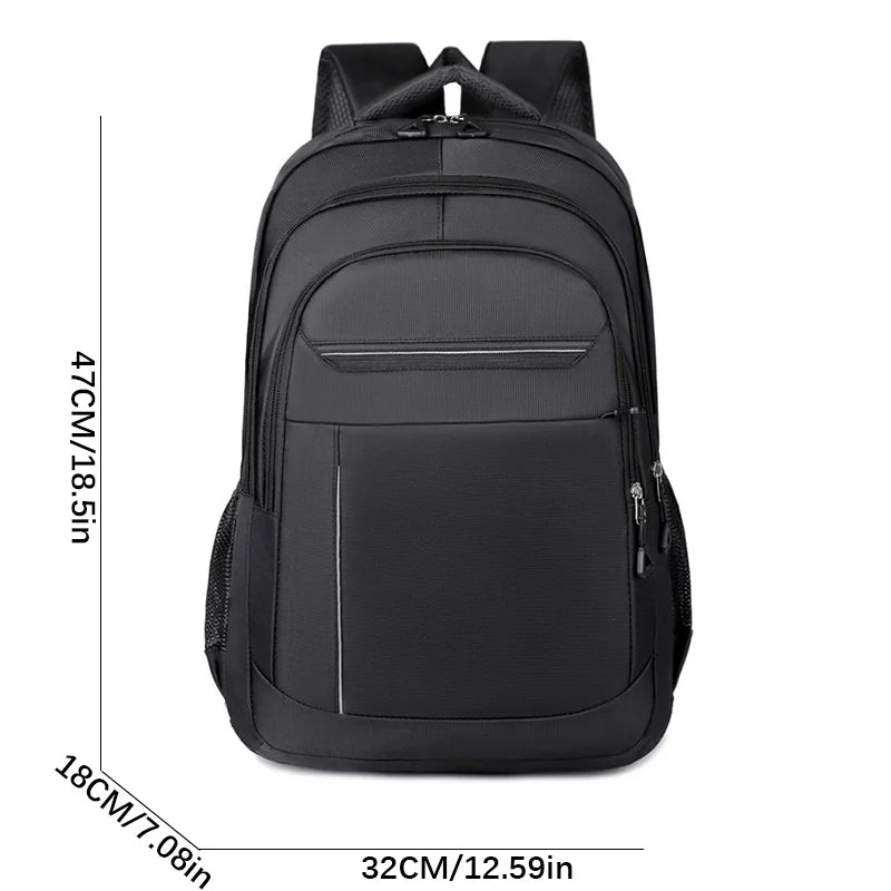 Mochila Oxford Hombre Estudiante Gran Capacidad Color Sólido