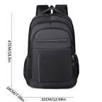 Sac à dos Oxford Homme Étudiant Grande Capacité Couleur Unie