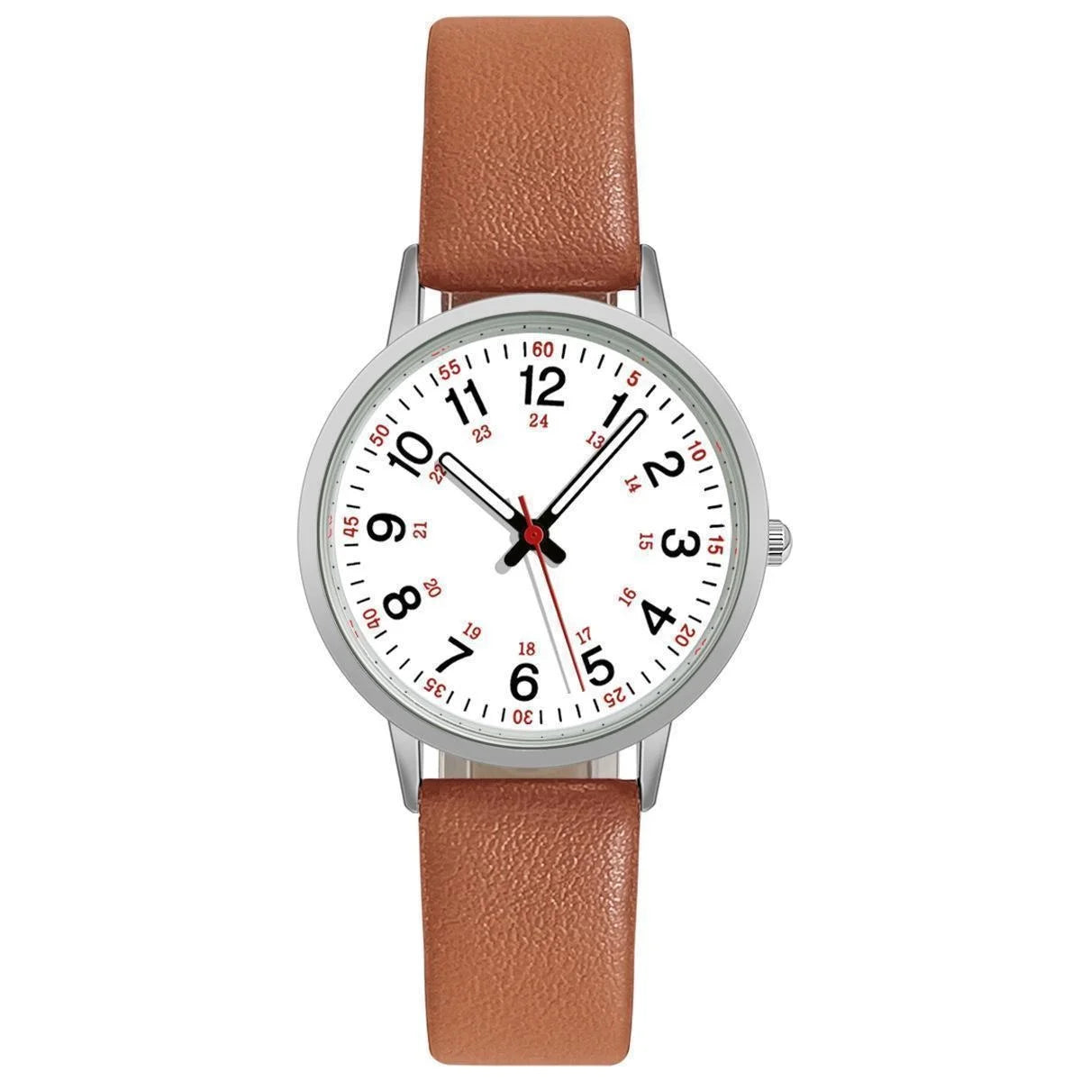 Reloj Luminoso Casual con Correa de Cuero para Mujer