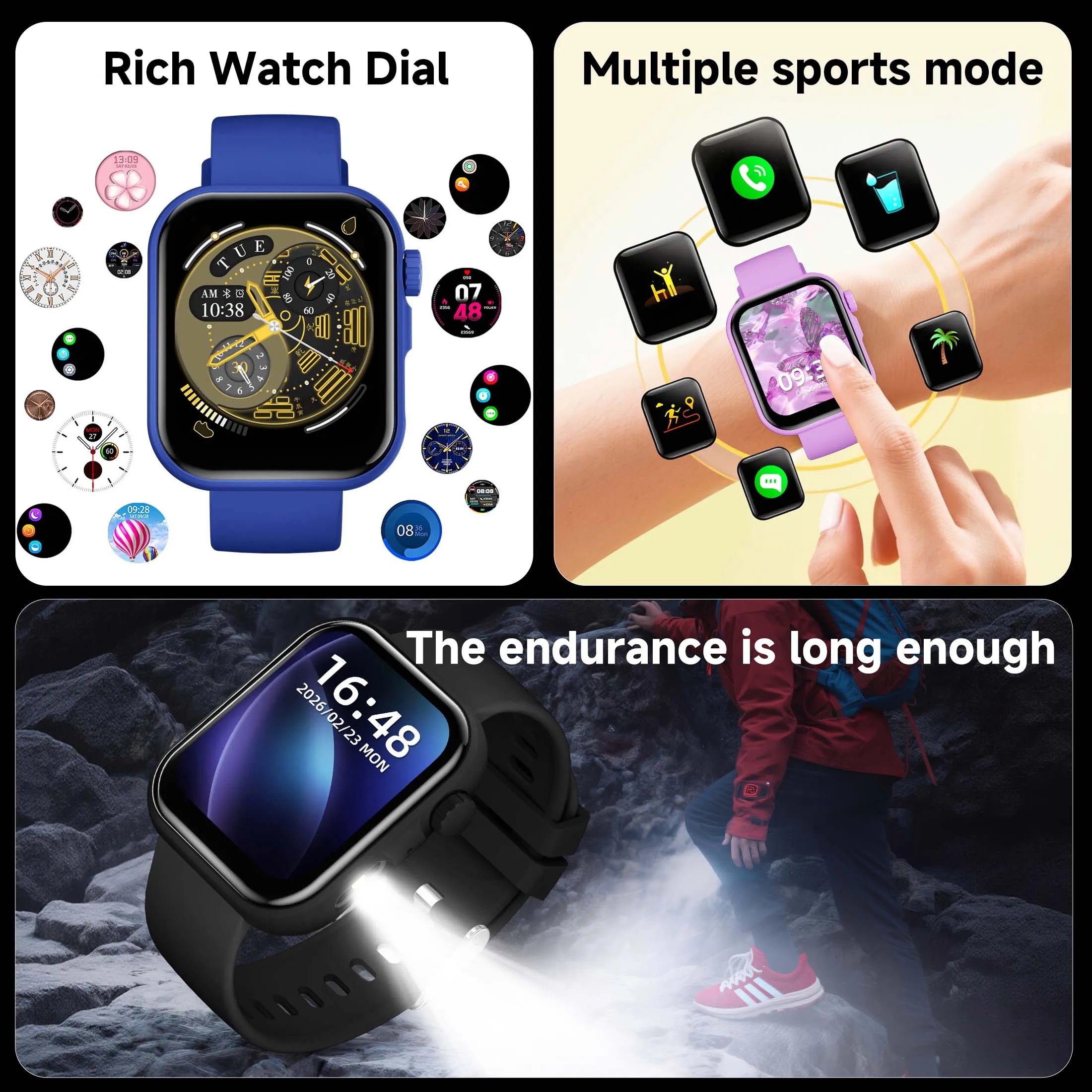 Smartwatch Hombre Mujer Llamadas Bluetooth Fitness