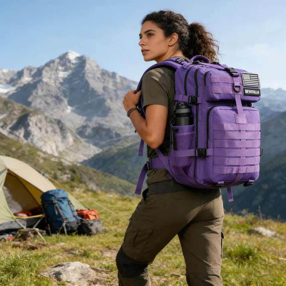 Mochila Táctica 50L Para Exteriores Senderismo Camping