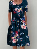 Vestido Mujer Talla Grande Elegante Casual Suelto