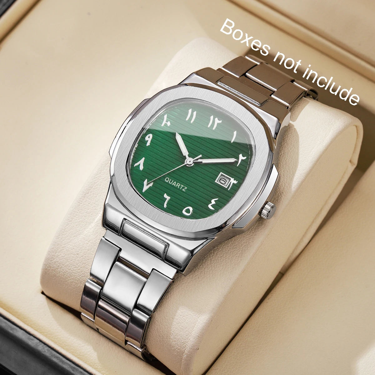 Luxury Square Quartz Stainless Steel Watch